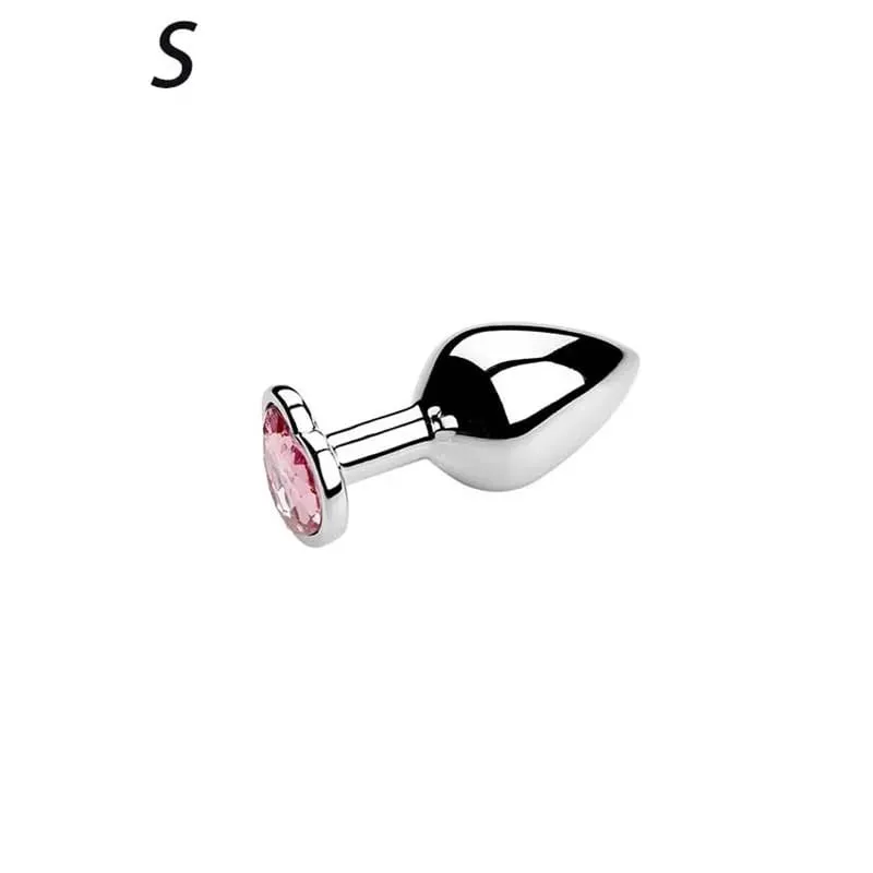 5 Sizes Stainless Steel Crystal Heart Anal Plug Removable Butt Plug Stimulator Prostate Massager Anal Sex Toys Dildos