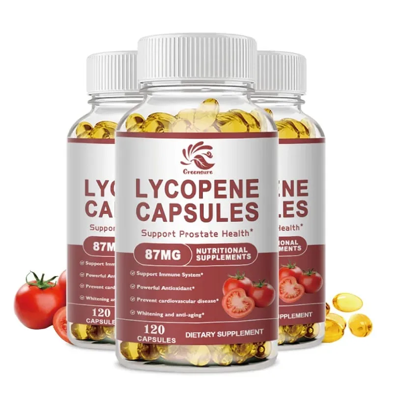 Capsules de lycopène, extrait de tomate, protège la prostate, augmente la force physique, supplément énergétique, améliore l'immunité — image 8