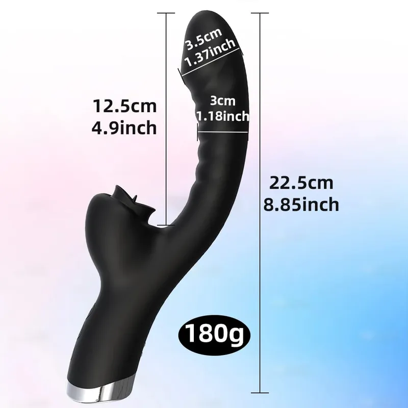 Dildo Vagina Massage Wand G-Spo Licking Clitoral Vibrator Female Sex Toy Clitoris Stimulate Tongue Vibrator Adult Women Sex Toy