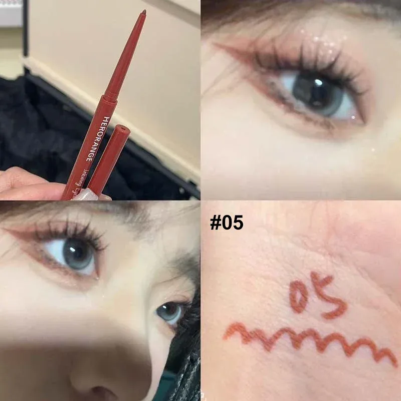 10 Colors Eyeliner Pencil Smooth Wine Red Soft High Pigment Eye Liner Pen Waterproof Matte Aegyosal Lying Silkworm Eyes Makeup — image 12
