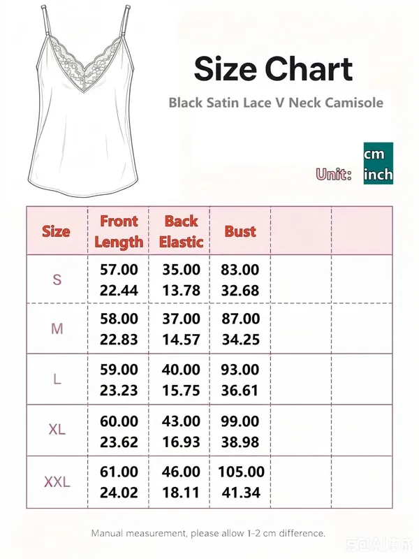 Women's V Neck Black Lace Splicing Camisole Sling Tank Top Spring Summer Sexy Casual Everyday Home Versatile Camisole Top