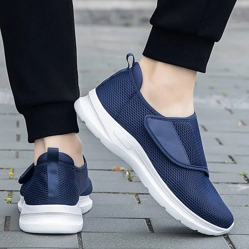 Popular Casual Men's Orthopedics Wide Feet Swollen Shoes Thumb Eversion Adjusting Soft Comfortable Diabetic Shoes Walking Shoes