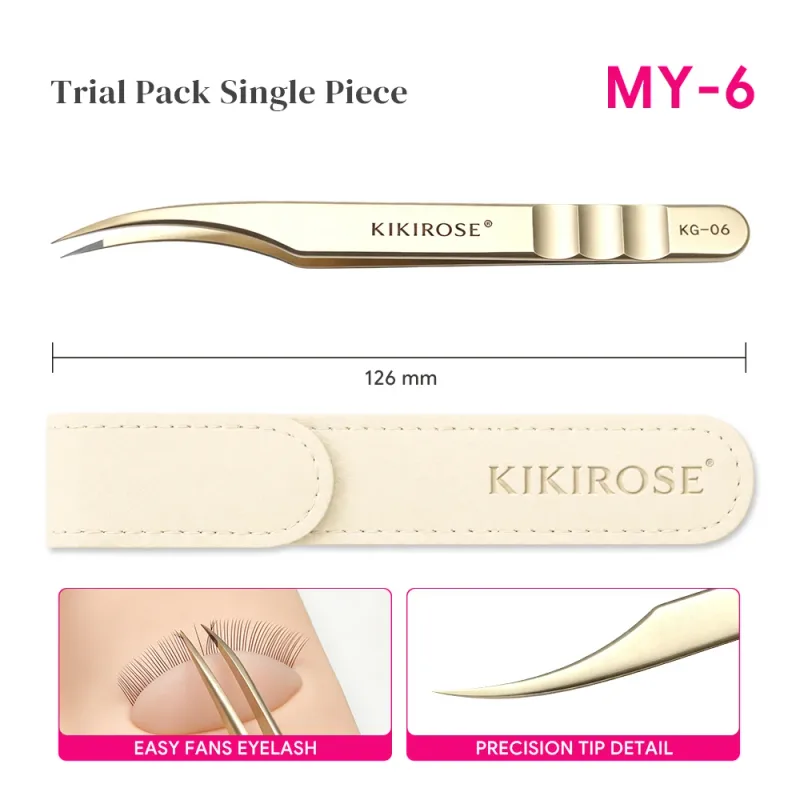 Precision Lash Applicator Tweezers for Eyelash Extension Cluster Lashes False Eyelash Stainless Steel Salon Makeup Tool