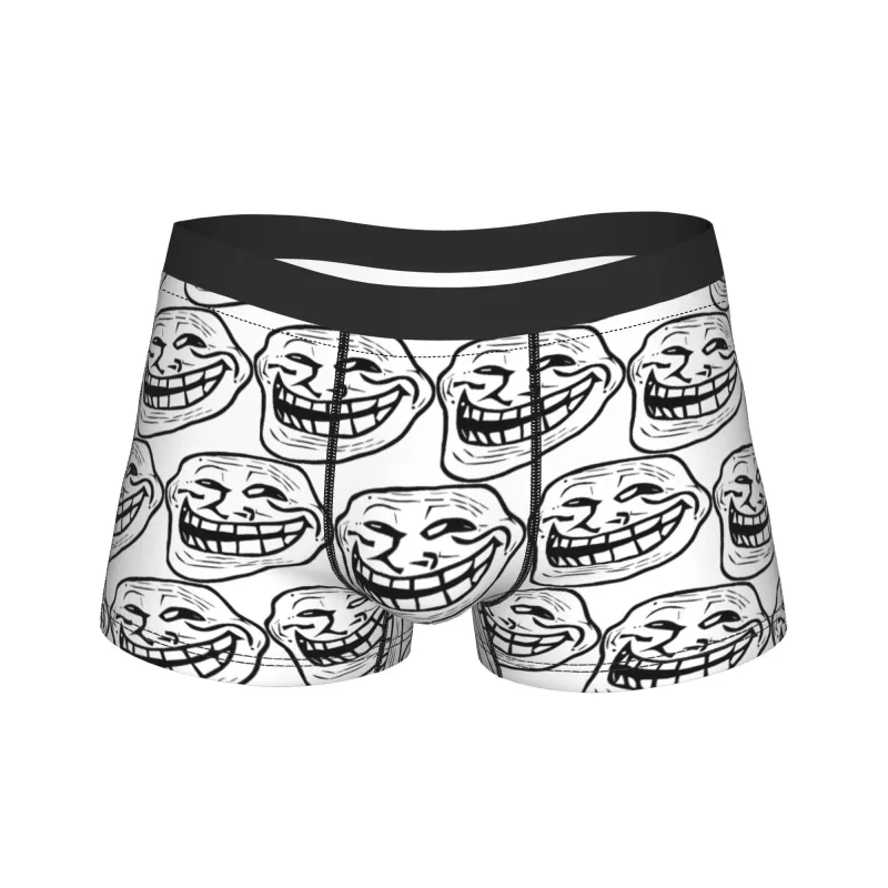 Rage Comic Trollfac Trunk Funny Anime Pouch Underwear Hot Sale Pattern Boxer Brief Comfortable Men Underpants Plus Size