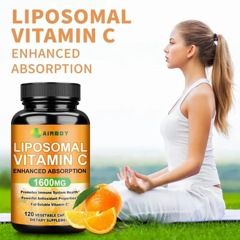 Liposomal Vitamin C 1600mg - Promotes Co