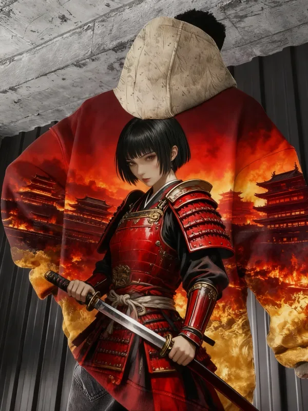 2026 Hot Anime girl back pattern Sweatshirt Casual Long Sleeve Hooded Pullover 3D Printing Top Fashion Oversized Men's Hoodies