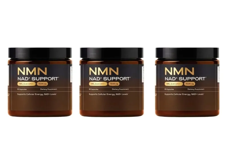 NMN Capsule 1000mg Serving 4-in-1 NAD Supplement with Quercetin Resveratrol Supports Brain Energy NAD+ Level 60 Capsules