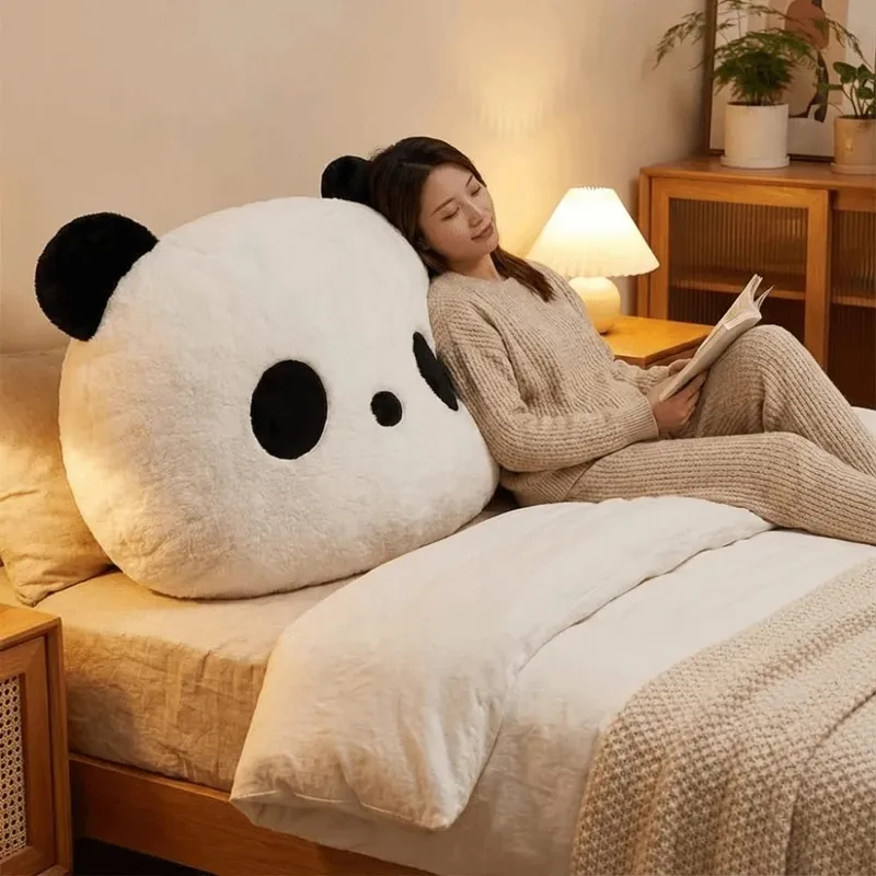 محشوة الحيوان أفخم الباندا وسادة غرفة نوم أريكة ديكور المنزل محشوة الباندا وسادة Kawaii 30 سنتيمتر الباندا رمي الوسائد — image 8