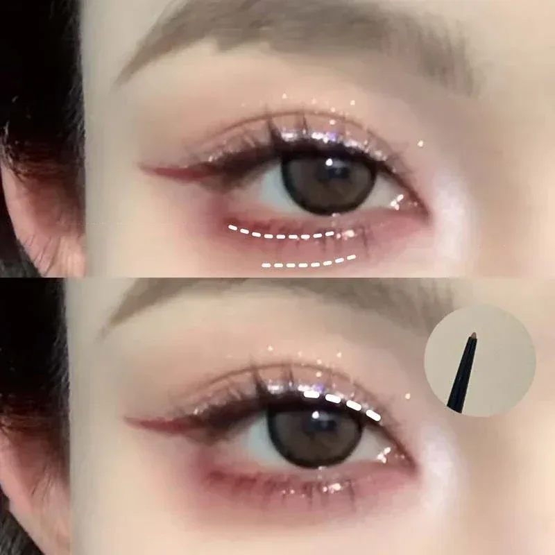 10 Colors Eyeliner Pencil Smooth Wine Red Soft High Pigment Eye Liner Pen Waterproof Matte Aegyosal Lying Silkworm Eyes Makeup — image 3