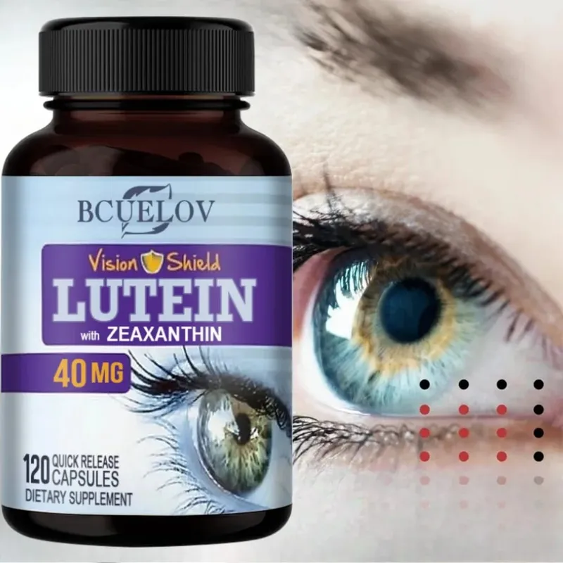 Lutein and Zeaxanthin Capsules 40mg Per Serving | Essential Eye Vitamins & Vision Health Dietary Supplement — image 1