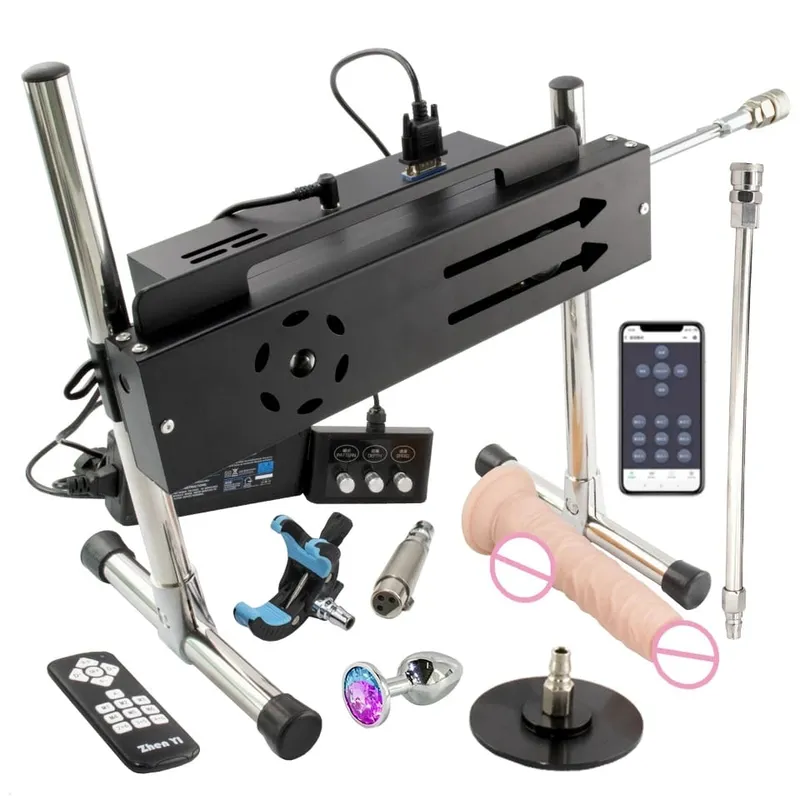 App & Wired & Wireless Control Turbo Gear Powerful Sex Machine with Dildo Sex Toys for Adults Masturbation Sex Product