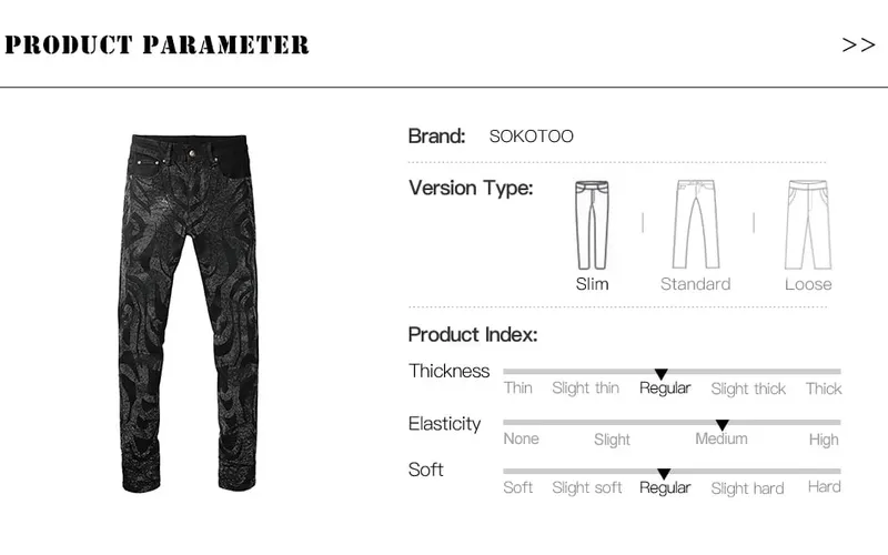 Men Crystal Denim Jeans High Quality Rhinestone Stretch Pants Streetwear Black Skinny Tapered Trousers — image 7