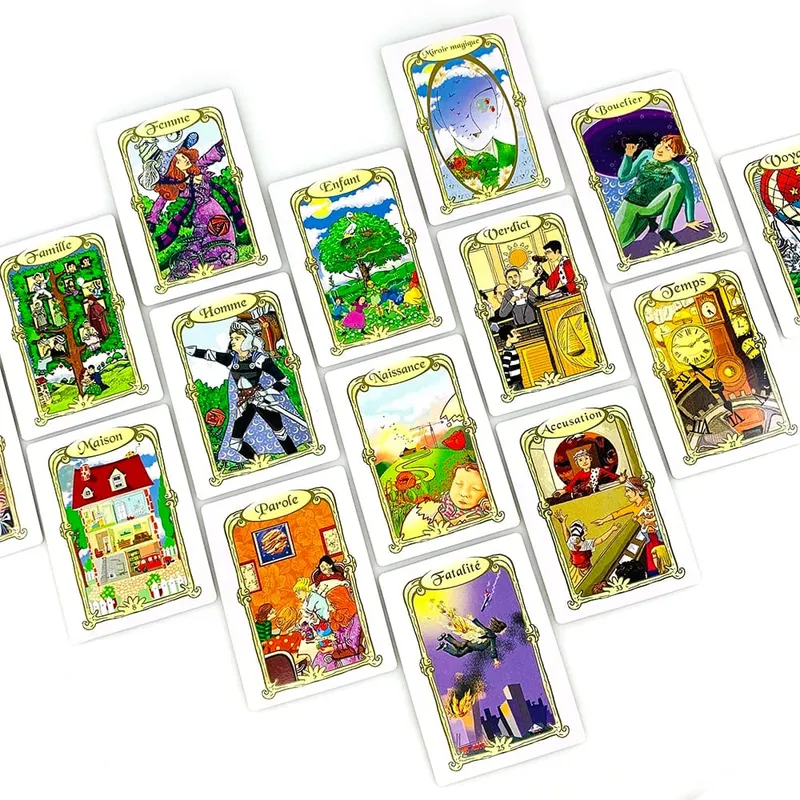 L'Oracle Des Miroirs Oracle Cards French Version Mystical Divination Card Game With Guidebook For Collectors & Beginners