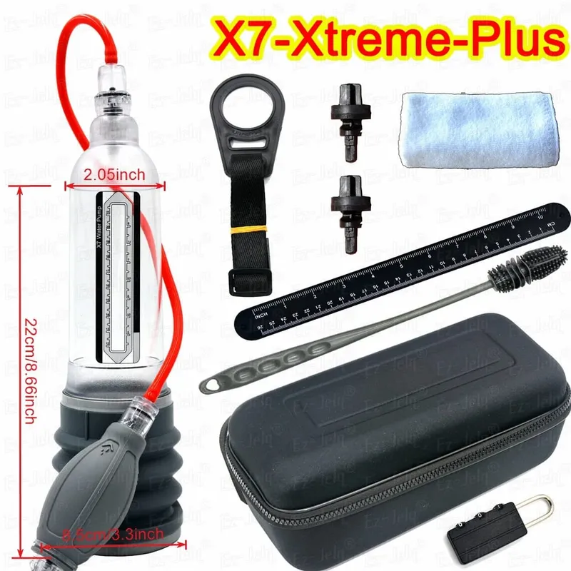 X5 X7 X9 Male Enlargement Penis Extender Stretcher Edge System Sex Toys for Men Penile Pump Enhancer Strap Kit Male Masturbator