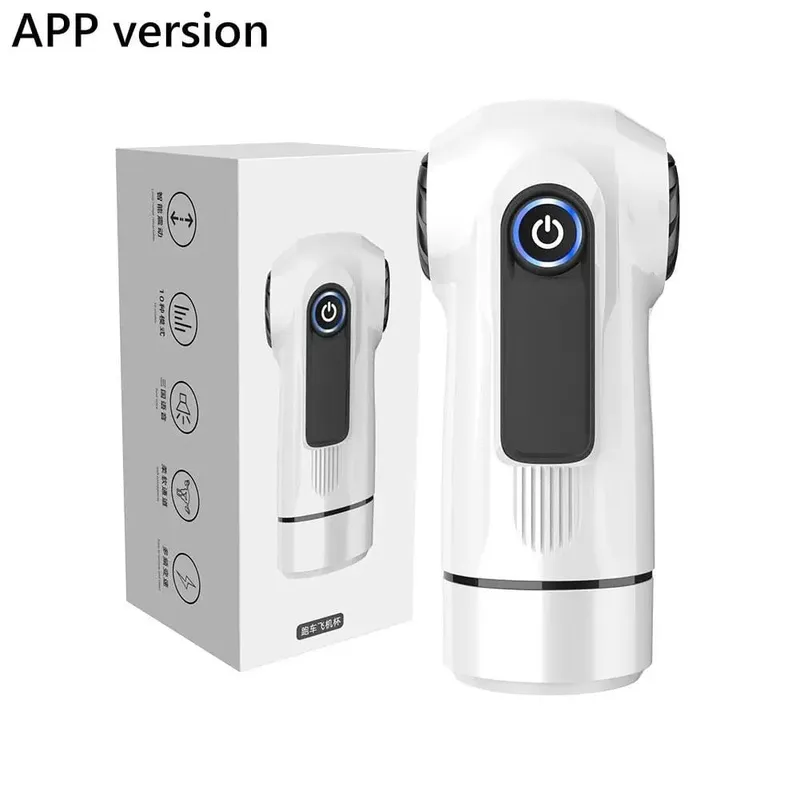 Men Training Device USB Fast Charge Adult Toy Airplane Cup Sensual Strong Vibration Three Language Voice Control Faster