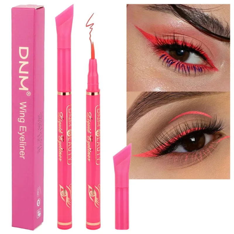 12 Colors Matte Liquid Eyeliner Pen Black Purple Makeup Waterproof Quickly Drying Smooth Ultra-thin Eye Liner Wing Tips Cosmetic