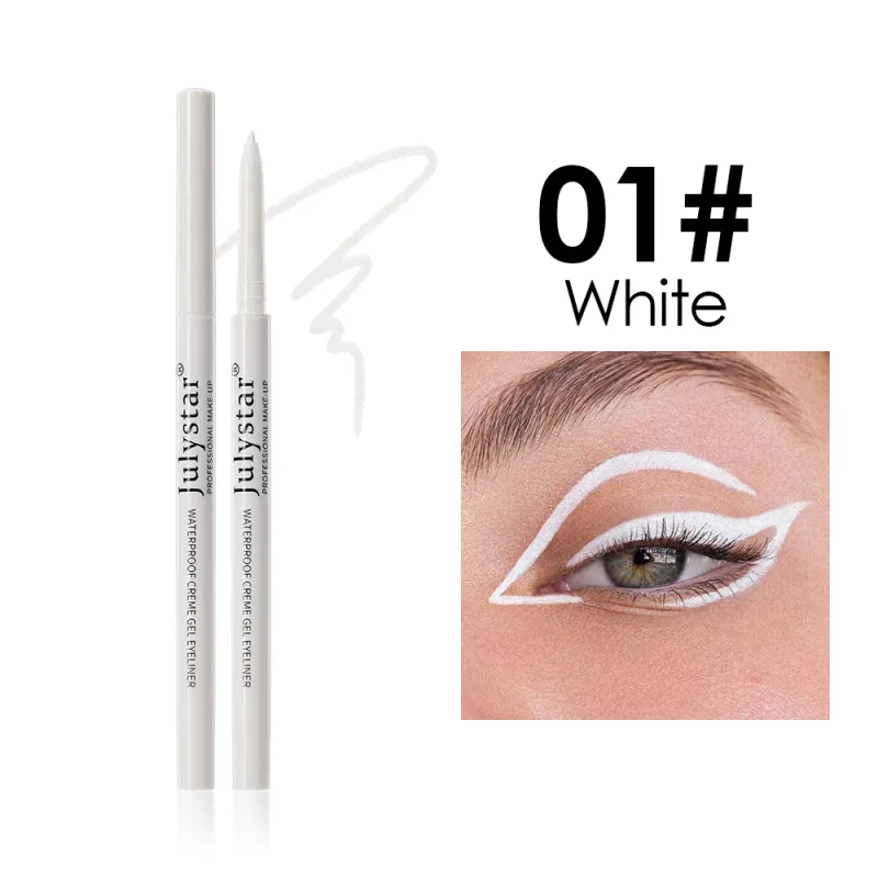 1PC White Matte Eyeliner Gel Pen Long Lasting Waterproof Eye Liner Pencil Quick-drying Non-smudge Eye Makeup for Women Cosmetics — image 12
