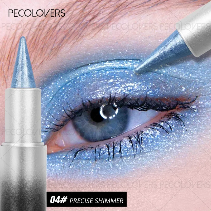 1 Pc Monochromatic Glitte Shiny Eyeshadow Pen & Eyeshadow Stick Beautiful Eye-cathing Eye Makeup Look Perfect Gifts