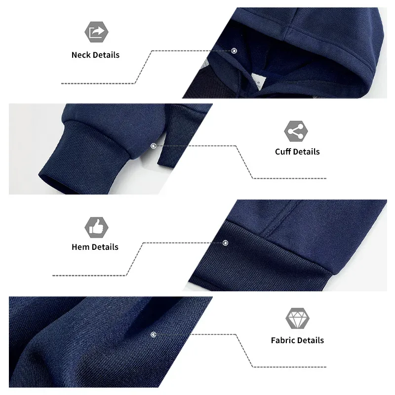 Men Patchwork Color Block Pullover Hoodie Drawstring Kangaroo Pocket Long Sleeve Loose Sweatshirt Autumn Winter Streetwear Tops — image 23