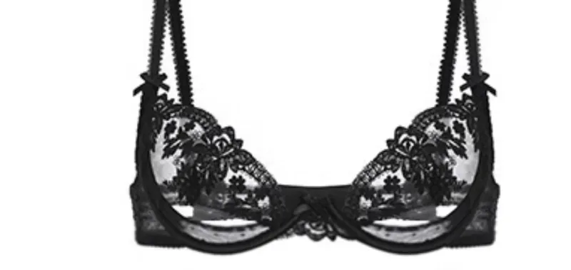 European Lace Bralette Modish Wire-Free Bra Set Cover Breathable Anti-Sag Thin Cup for Humid Weather & Modest Confidence