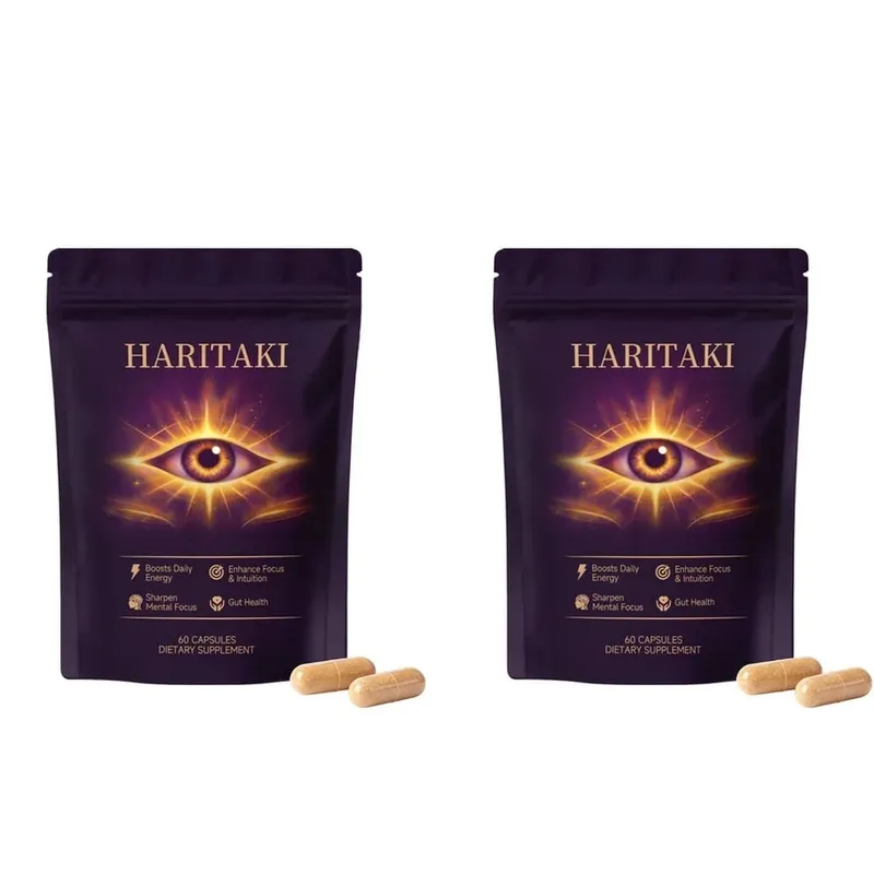 Haritaki Third Eye Capsules for Digestive Balance & Regular Gut Support with Antioxidant Protection 60 Organic Veggie Capsules