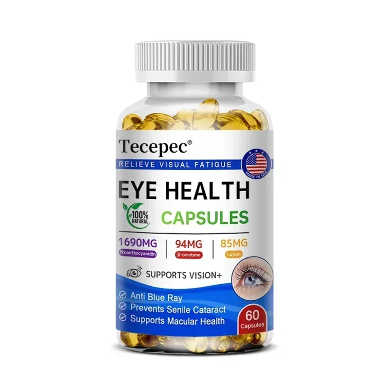 Lutein +Proanthocyanidin - Super Vision Support Supplement Supports Eye Health 120 Softgels