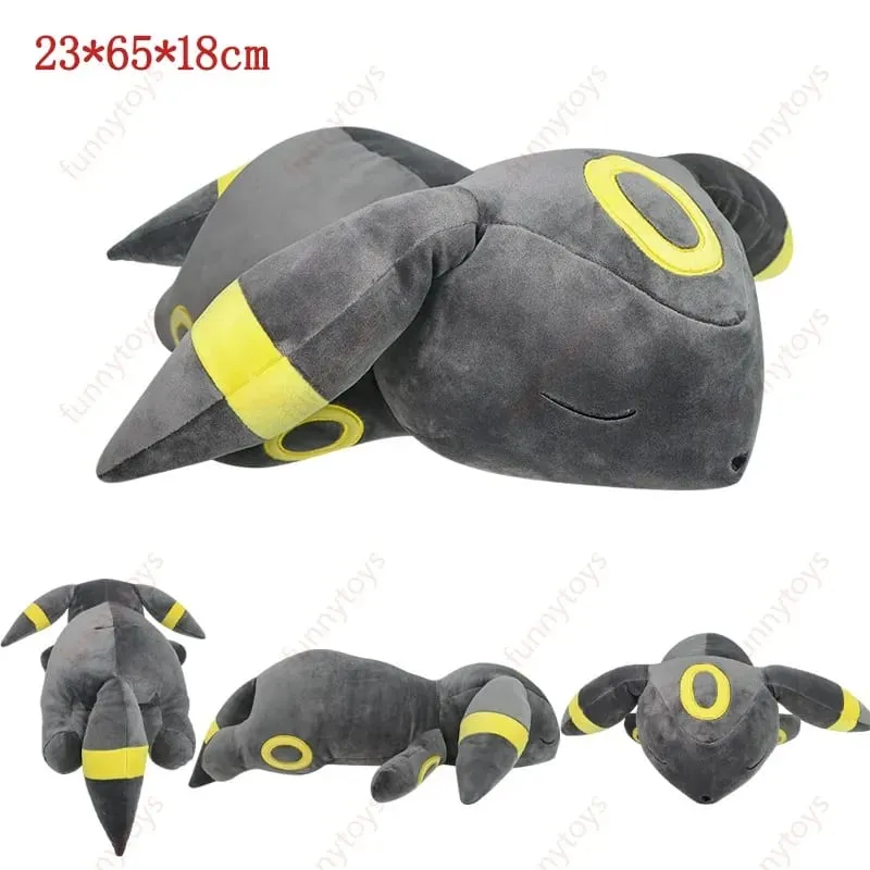 Pokémon Plush Sleeping Position Pillow Leafeon Espeon Sylveon Furret Cubone Scorbunny Bulbasaur Squirtle Soft Stuffed Cushion