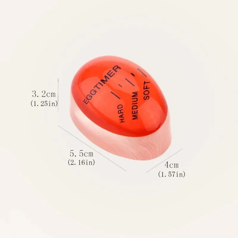 1/3pcs Egg Timer Kitchen Electronics Gadgets Color Eggs Cooking Changing Yummy Soft Hard Boiled Eco-Friendly Resin Red Tools — image 6