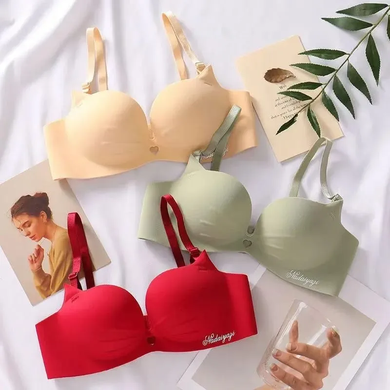 Sexy Hollow Out Bras for Women Lingerie Seamless Wireless Push Up Bra Bralette Comfortable Brassiere Female Underwear Intimates — image 3