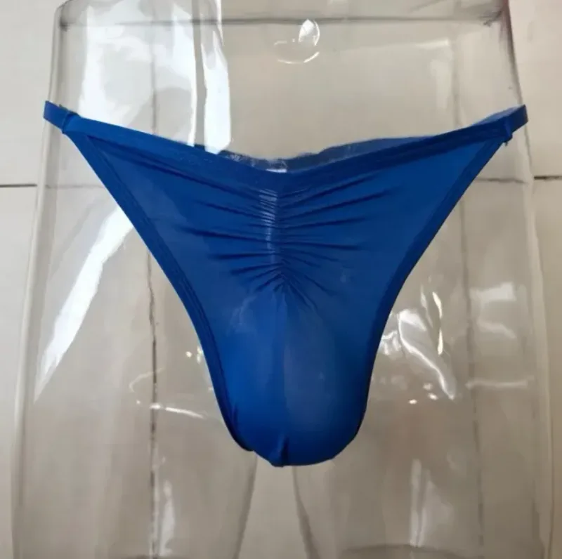 Pánská ledová hedvábná tanga kalhotky velikosti US Sexy G-String prodyšné bezešvé tričko se zády Sportovní fitness spodní prádlo Velké velikosti — image 5