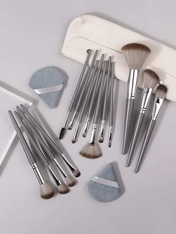 17PCS Makeup Brush Set Soft Fluffy Professional Cosmetic Foundation Powder Eyeshadow Kabuki Blending Make Up Brush Beauty Tool