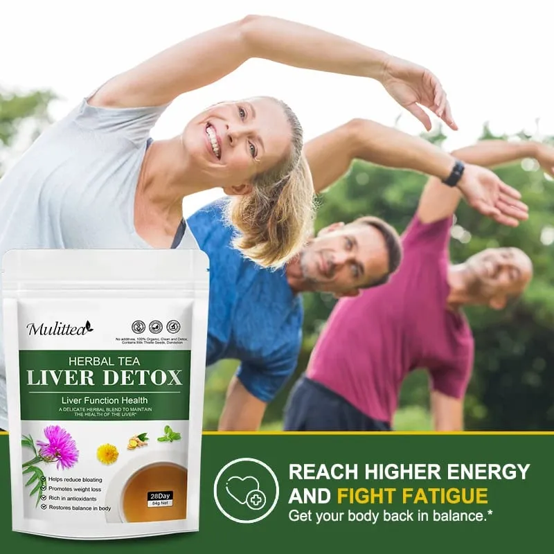 Mulittea 100% Natural Liver Cleansing Detox Drink 6 IN 1 Herbal Formula Support Liver Function Health and Healthy Skin Whitening — image 3