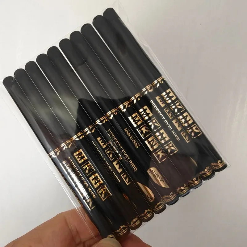 Black Brown Eyeliner Pencils Waterproof Sweatproof & Smudge-Proof with Easy Twist Application Eye Liner Pen for Bold Eye Makeup