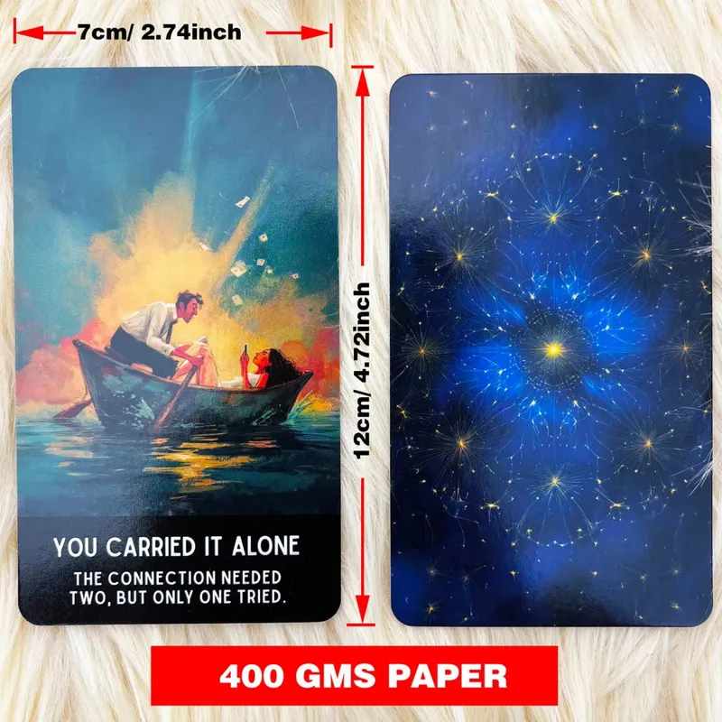 54 Relationship Truth Oracle Cards 13x8 Cm Reveals Communication Patterns Card Game for Personal Growth Insightful Deck