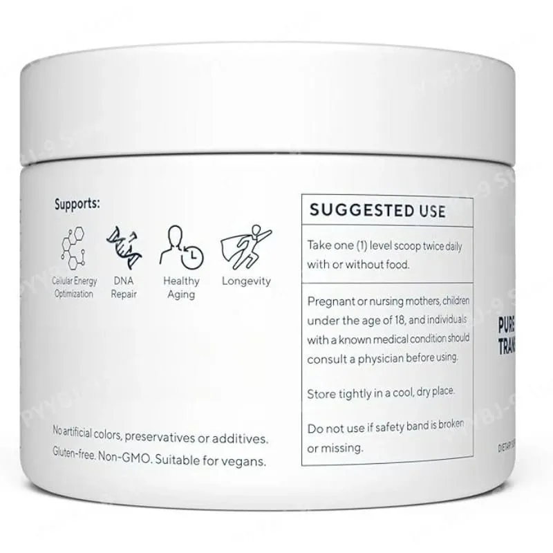 NMN (Nicotinamide Mononucleotide) Powder 100g 500mg Per High Purity Serving Fast Dissolve Vegan Daily Energy & Wellness