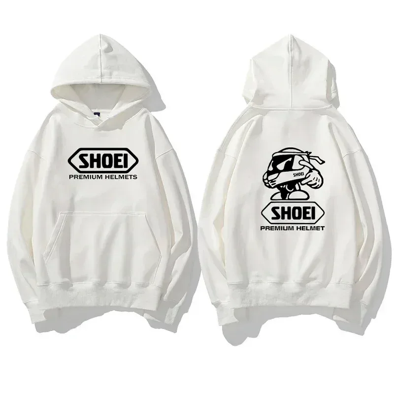 Motorcycle Helmet Theme Graphic Hoodie Unisex Front Back Double Print Biker Drawstring Hooded Sweatshirt Casual Pullover Top — image 6