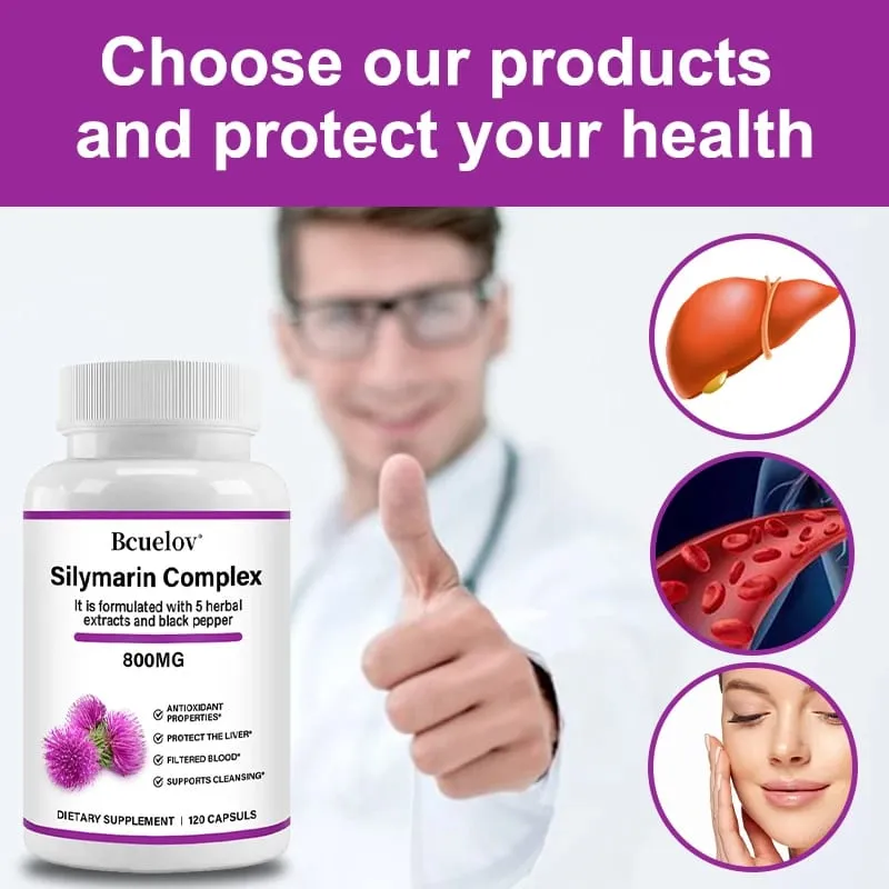High-purity milk thistle extract paired with natural dandelion root Promotes Energy Production Liver Health Digestive Health