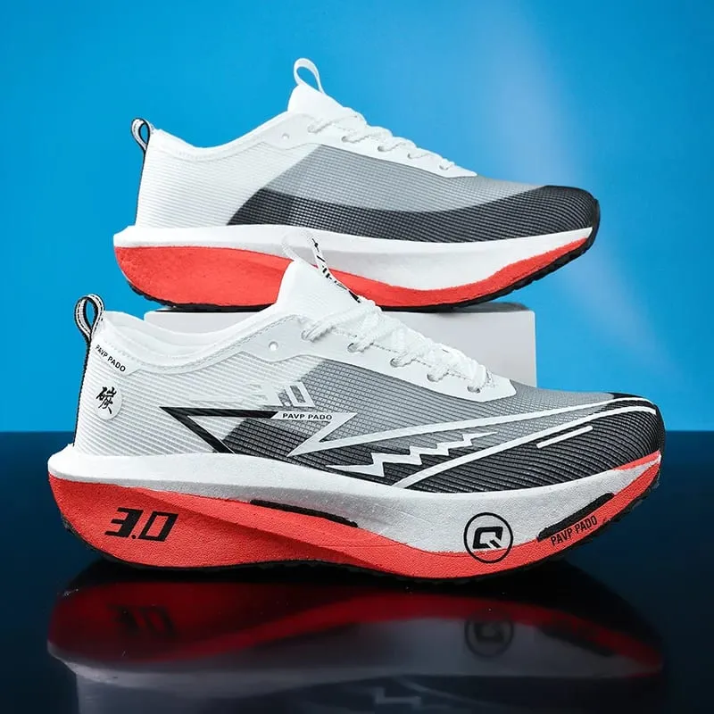 Running Shoes Men Carbon Board MarathonSpeciality Sports Breathable Lightweight Women's Comfortable Athletic Nonskid Sneakers