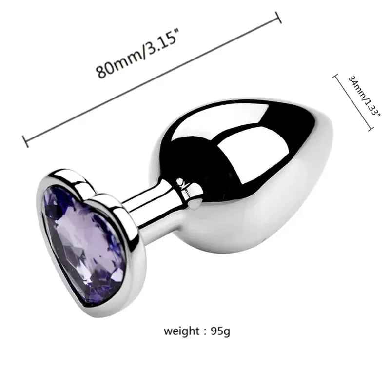 S/M/L Metal Anal Plug Butt Plug Sex Toy Butt Toy for Women Men Couples Gay Adult Game Masturbator Anal Diamond Sex Shop