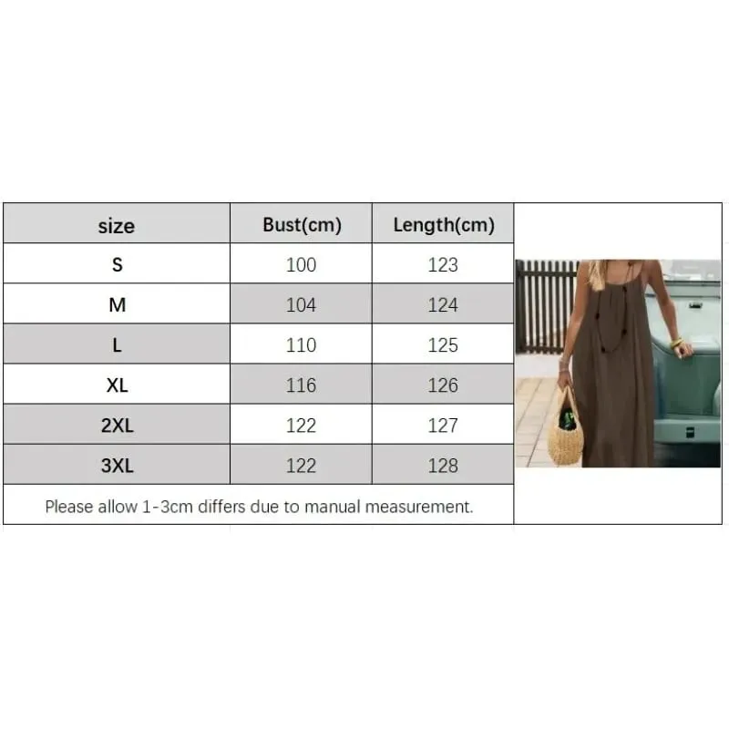 2026 Solid Color Vacation Cool Homewear Loose-Fit Spaghetti Strap Dress Women's Casual Homewear Summer Dress