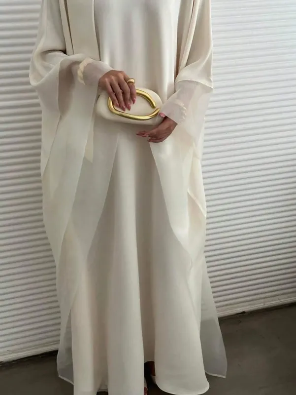 Middle Eastern Abaya Women Elegant Abayas Full Sleeve Loose Pageant Dress Evening Kaftans JilbabsIslamic Traditional Clothing — image 4