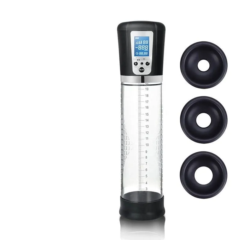 Automatic Electric Penis Pump Trainer Toy Male Self-pleasure Device with 3 Rings Suction Modes Ideal for Adult Men Sex Toys 18+