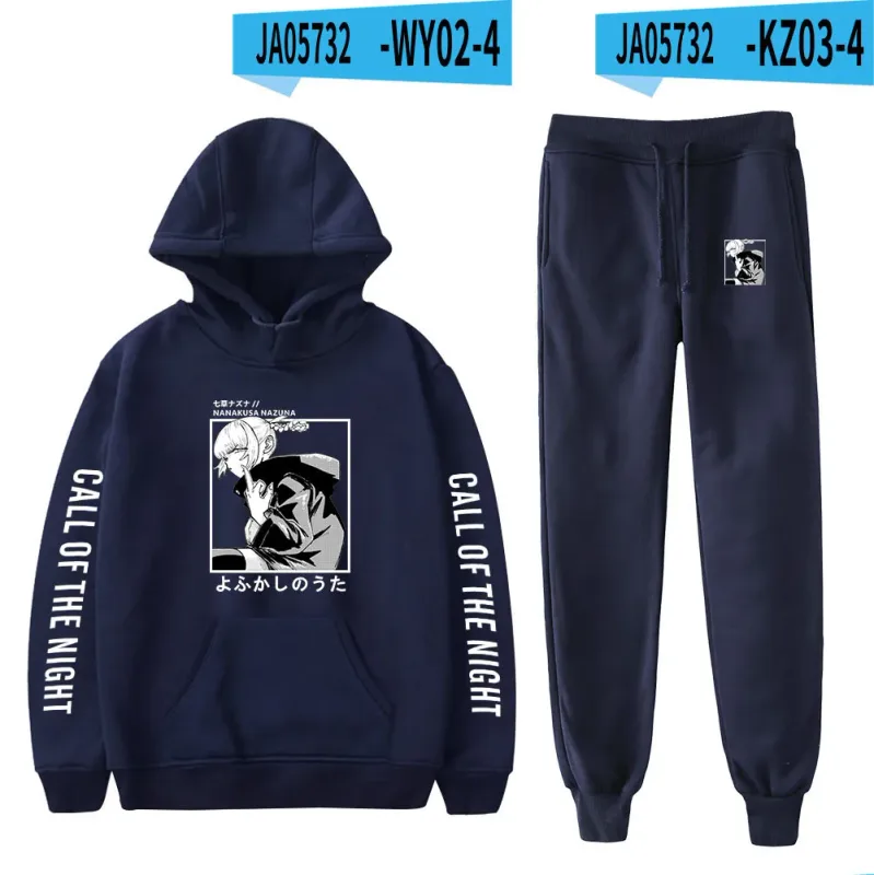 Harajuku Comfortable Call of the Night Print Sweatshirt Sweatpants Suit Hoodies+ Trousers Suit Boys/Girls 2 Piece Set Clothes — image 30
