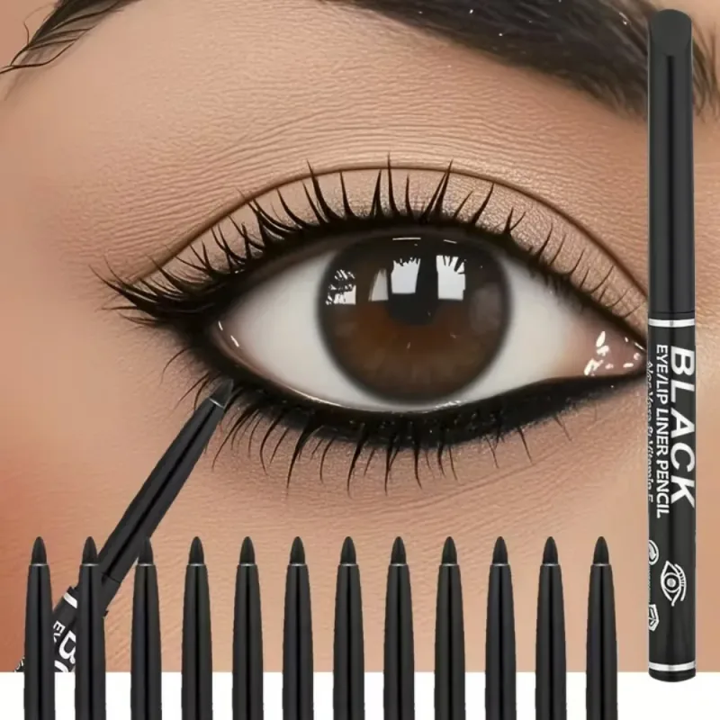 1/3pcs/Silky Black Brown Eyeliner Smooth Waterproof and Sweatproof Long-lasting Lying Silkworm Lower Eye Lash Pen Makeup
