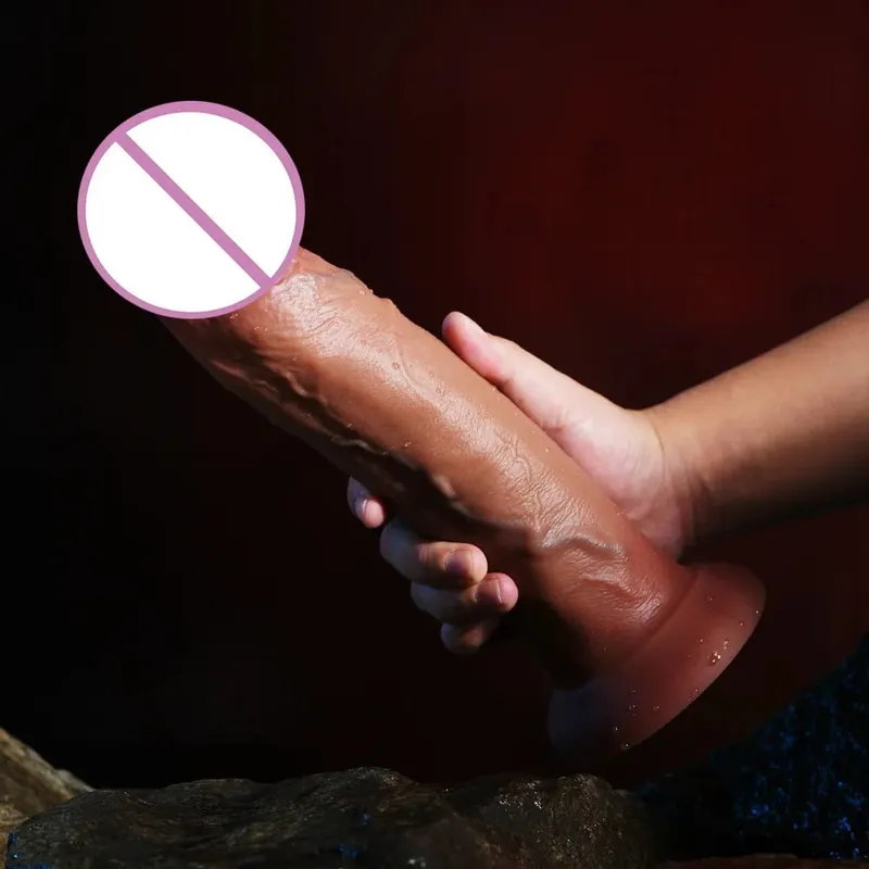 Super Realistic Long Dildo Soft Silicone Anal Dildos Strapon Dick Butt Plug Masturbator Penis Adult Sex Toys for Men Women