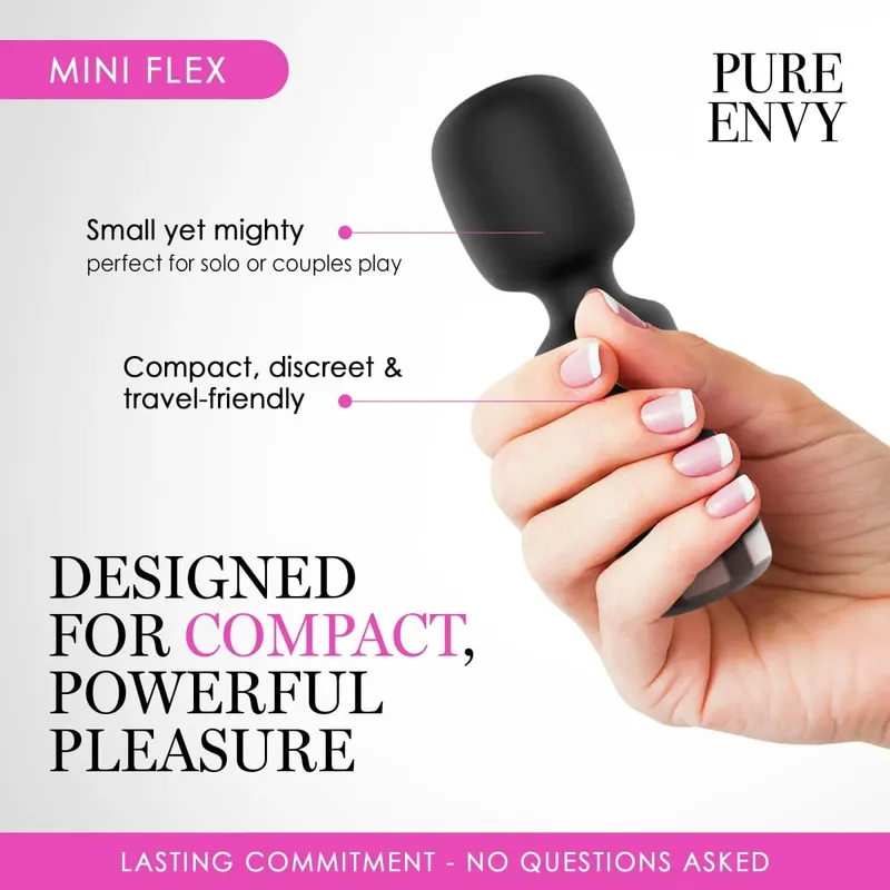 Mini Clitoral Stimulator AV Vibrator Wand with 10 Vibration Modes Portable Vibrating for G Spot Nipple Adult Sex Toy Massager