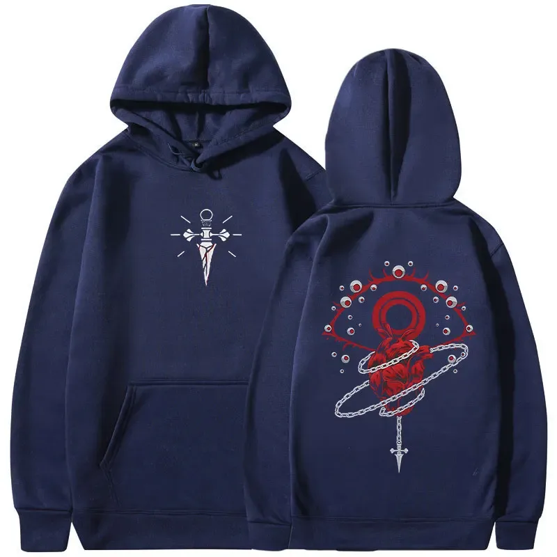Anime Hunter X Hunter Hoodies Kurapika Phantom Troupe Hooded Sweatshirts Men's Women Clothing Oversized Pullovers Streetwear — image 2