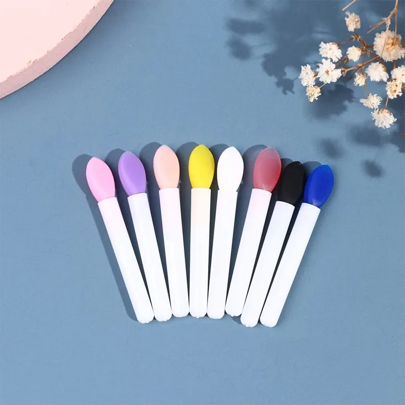 10pcs Silicone Lip Brush Set Maliit na Makeup Brushes Lipstick Applicator Brushes Para sa Pangangalaga sa Labi Paggamit ng Makeup