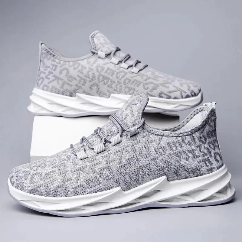 Men Casual Sport Shoes Breathable Lightweight Sneakers Outdoor Mesh Black Running Shoes Athletic Jogging Tenis Walking Shoes