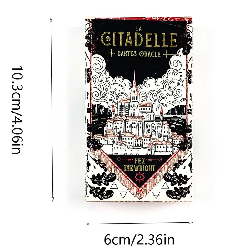 The Citadel A Fantasy Oracle Cards A 60 Octagonal Design Deck French Version Fortune Telling Divination Board Game Cards Game